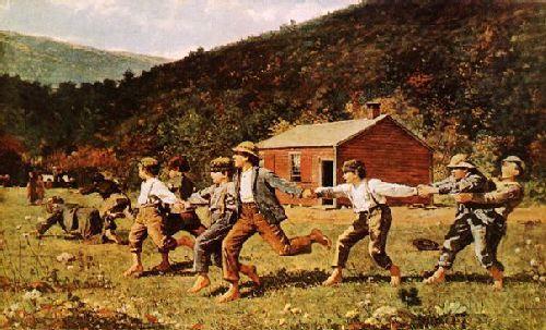 Winslow Homer Snap-the-Whip china oil painting image